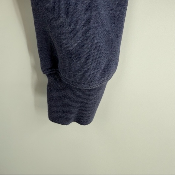 Nike Air Sweatshirt Womens Size Small Blue Long Sleeve Mock Neck 1/4 Zip Cropped - Picture 6 of 7